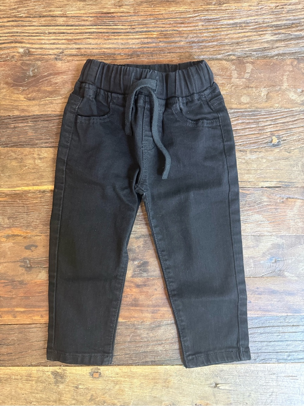 Little Bipsy Kids Black Denim Pull-On Pants